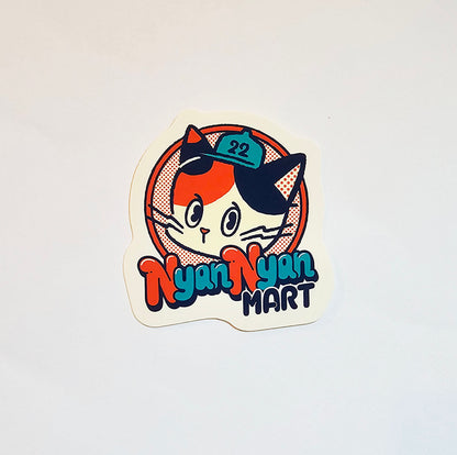 OB1TOY x Papier Platz - Supermarket Series NyanNyan Mart - Die-Cut Sticker - NyanNyan Mart Logo