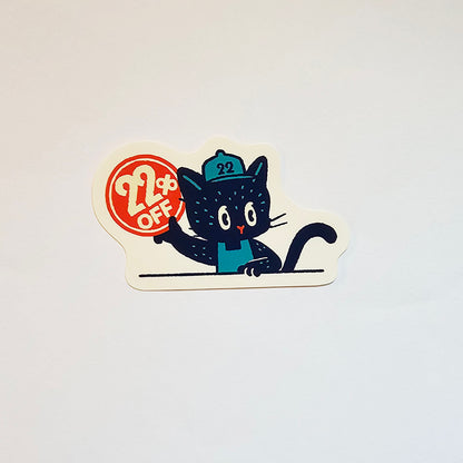OB1TOY x Papier Platz - Supermarket Series NyanNyan Mart - Die-Cut Sticker - 22% OFF