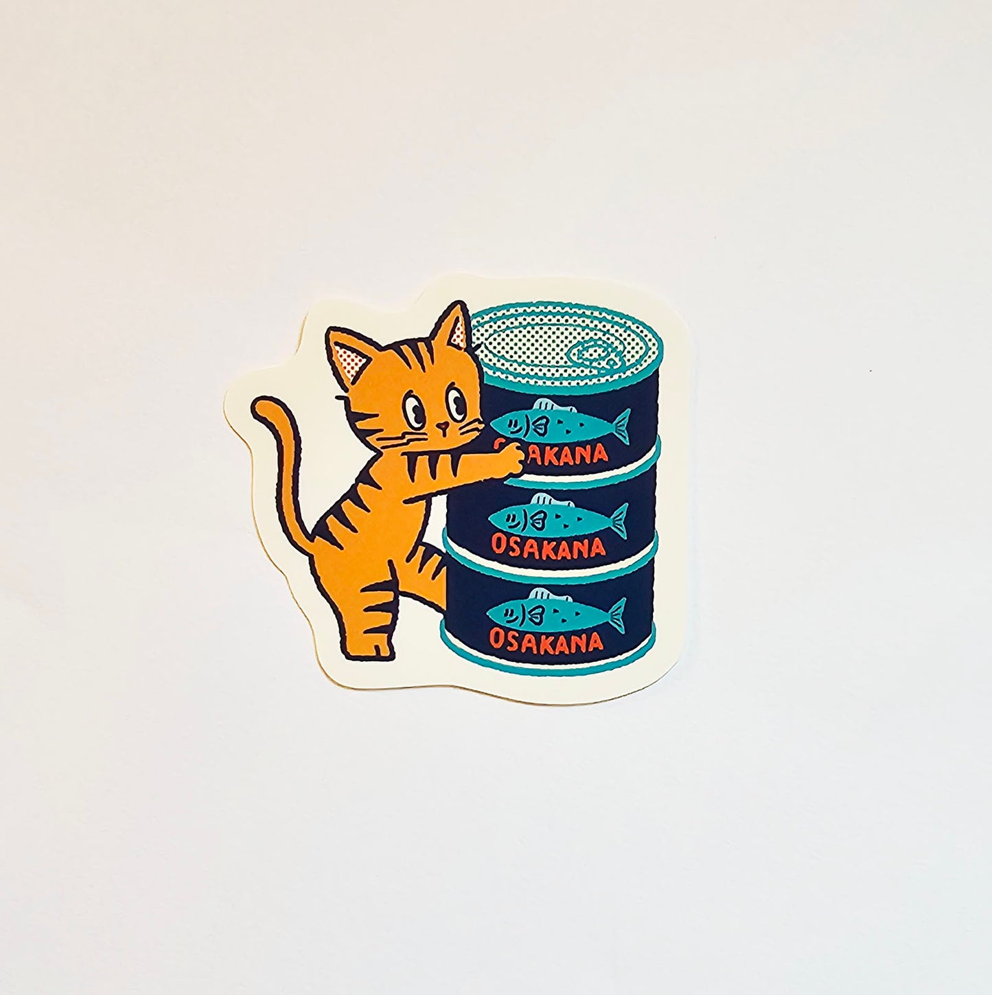 OB1TOY x Papier Platz - Supermarket Series NyanNyan Mart - Die-Cut Sticker - Canned Fish