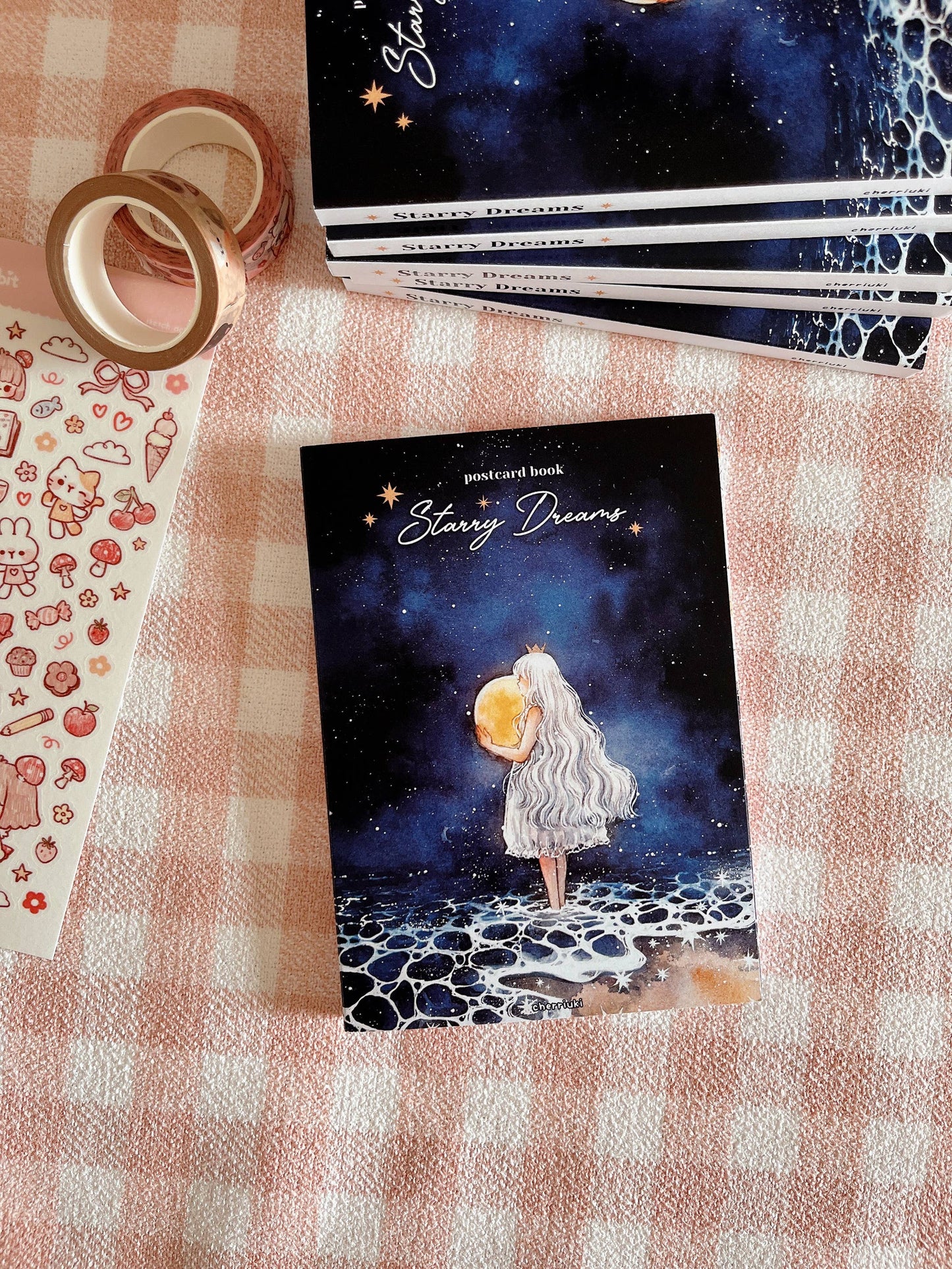 Cherry Rabbit - Postcard Book - Starry Dreams