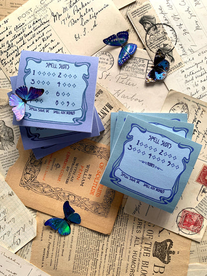 The Creeping Moon - Sticky Notes - Spell Slots - Full caster