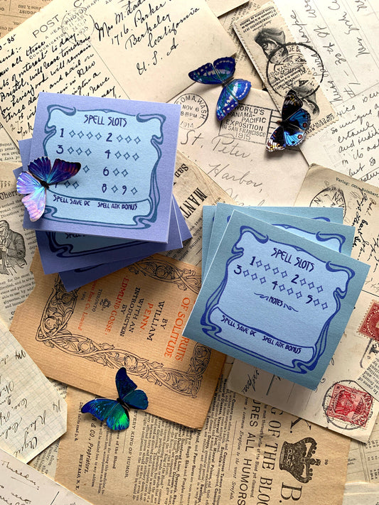 The Creeping Moon - Sticky Notes - Spell Slots - Full caster