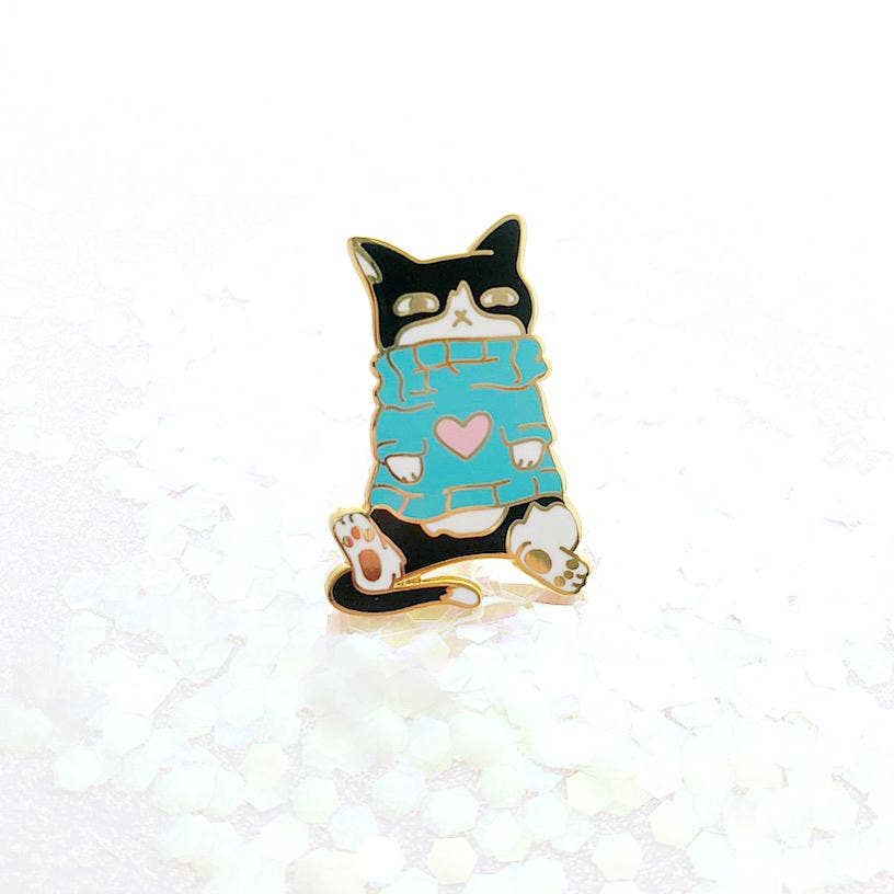 Shoal - Enamel Pin - Loki Cat - Sweater Weather