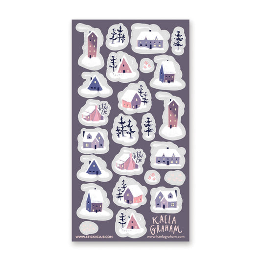 STICKII - Sticker Sheet - Kaela Graham - Snow-Covered Pastels