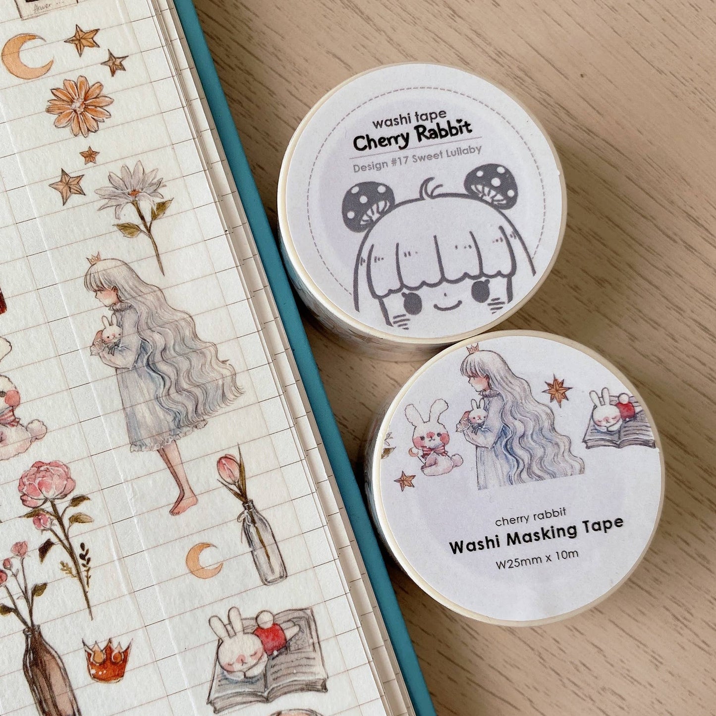 Cherry Rabbit - Sweet Lullaby Washi Tape