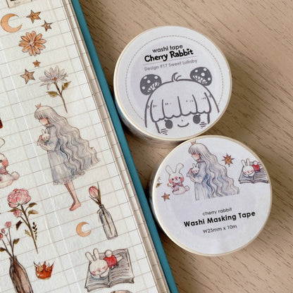 Cherry Rabbit - Sweet Lullaby Washi Tape