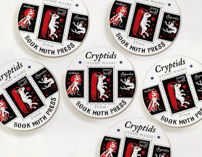 Book Moth Press - Washi Tape - Cryptids Stamp