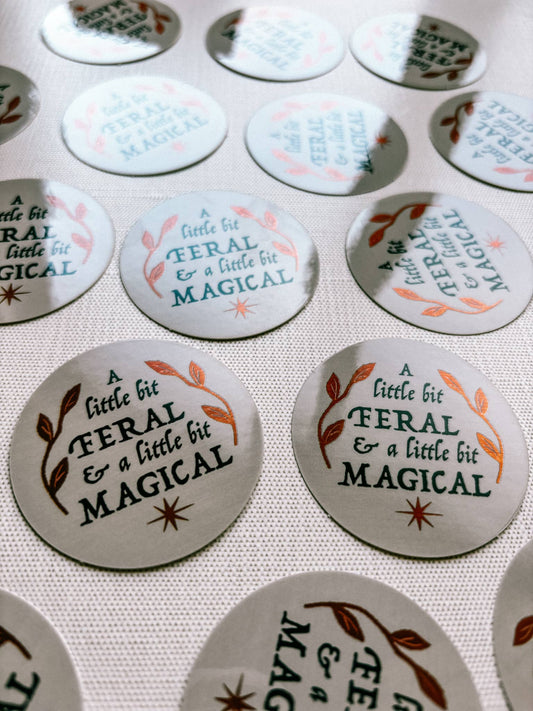 Lantern Print Co. - Vinyl Sticker - A Little Bit Feral