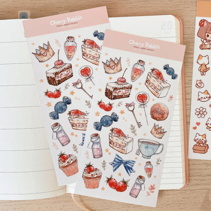 Cherry Rabbit - Sweetland Sticker Sheet no.053