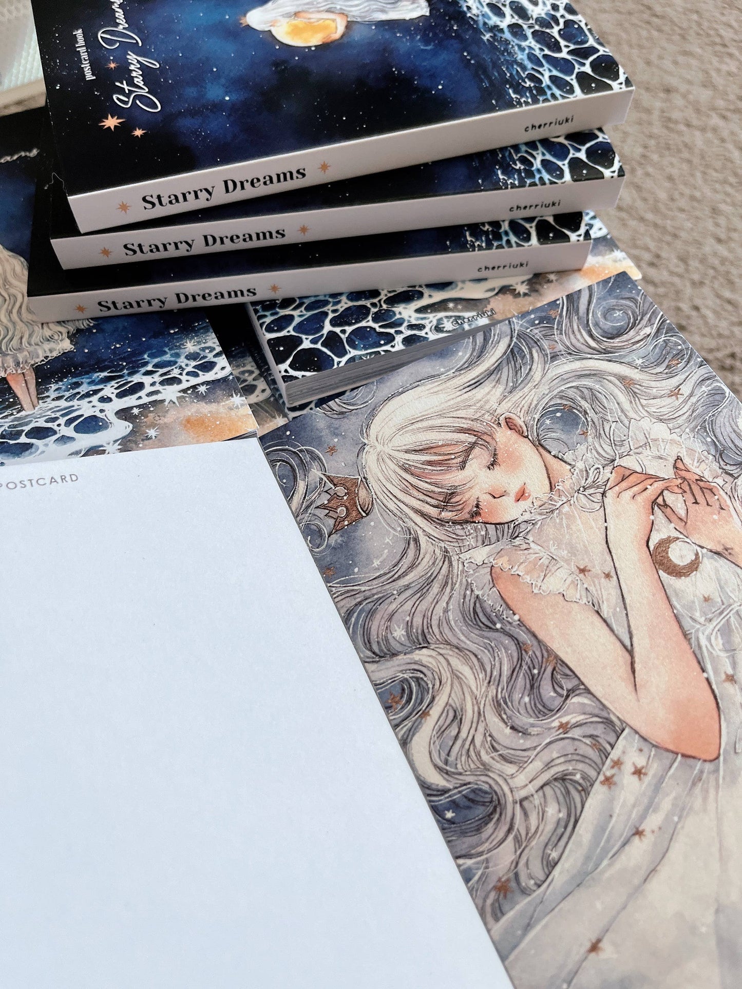 Cherry Rabbit - Postcard Book - Starry Dreams