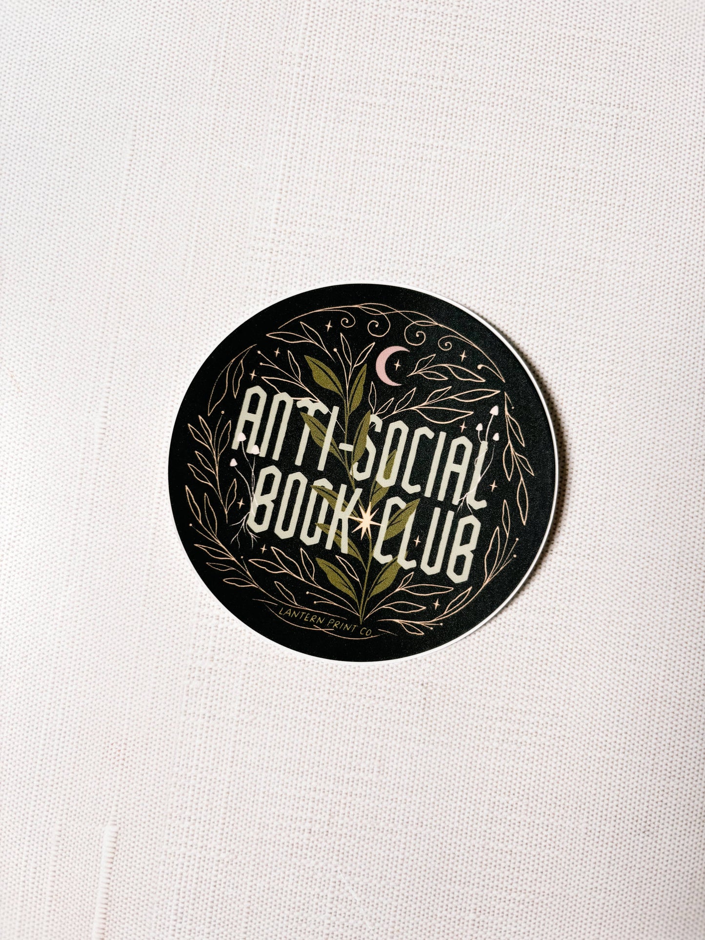 Lantern Print Co. - Vinyl Sticker - Anti-Social Book Club