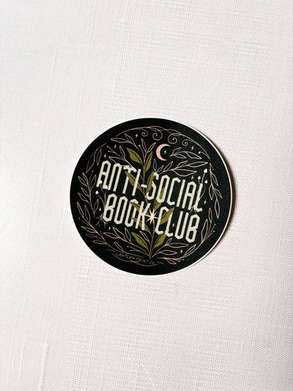 Lantern Print Co. - Vinyl Sticker - Anti-Social Book Club