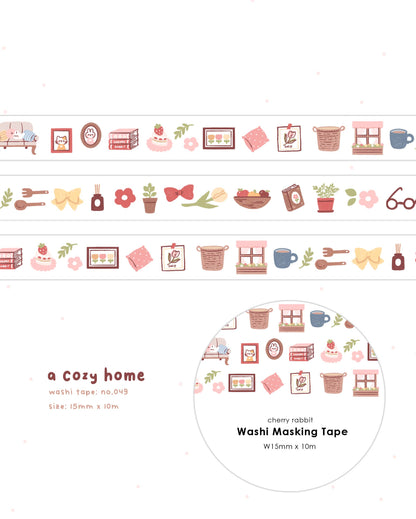 Cherry Rabbit - Washi Tape - A Cozy Home