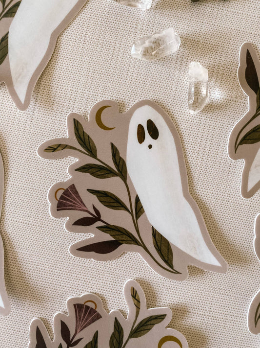 Lantern Print Co. - Vinyl Sticker - Ghost Moonflower