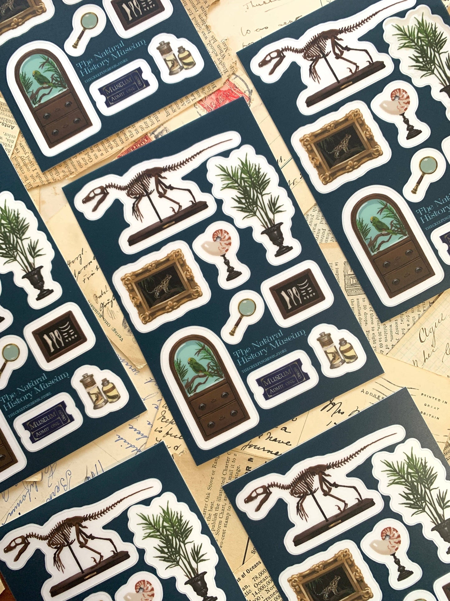 The Creeping Moon - Sticker Sheet - The Natural History Museum
