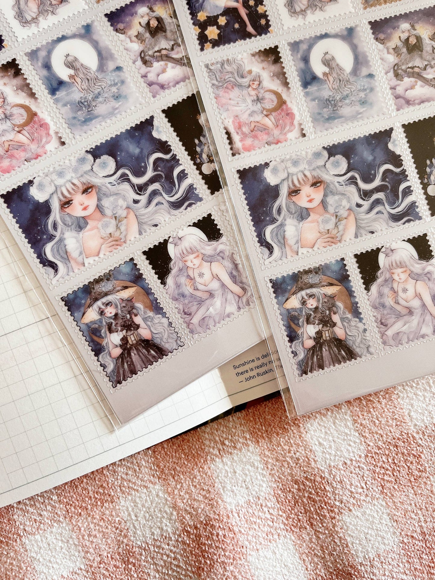 Cherry Rabbit - Sticker Sheet - Starry Night II no.087