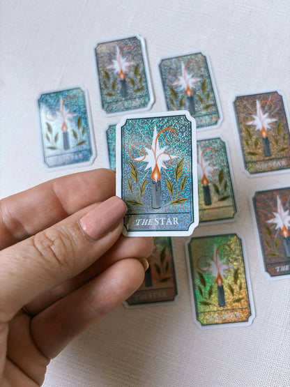 Lantern Print Co. - Holographic Sticker - The Star Tarot Card