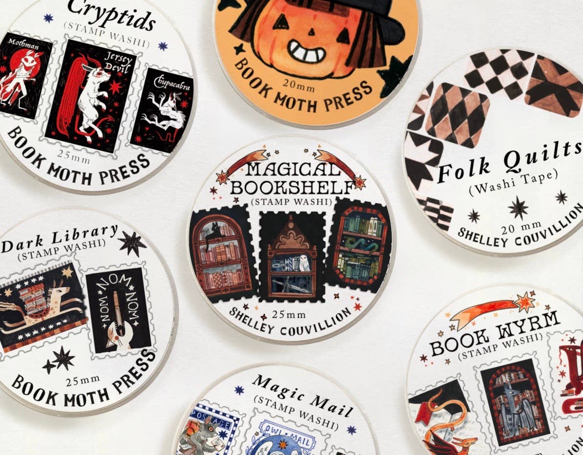 Book Moth Press - Washi Tape - Cryptids Stamp