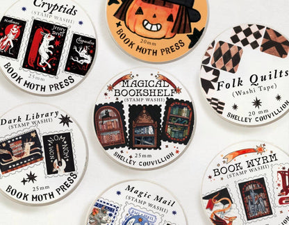 Book Moth Press - Washi Tape - Cryptids Stamp