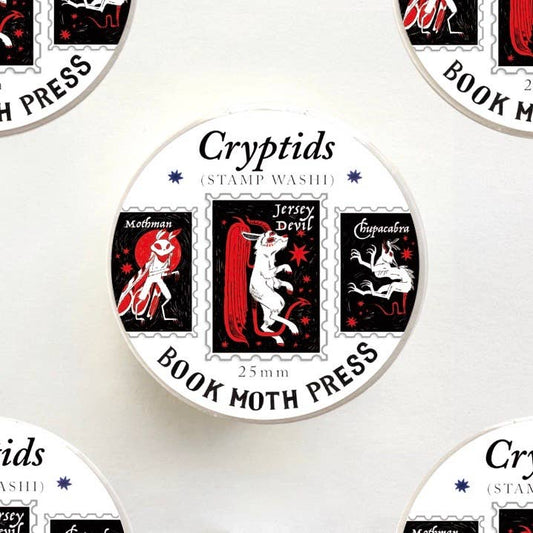 Book Moth Press - Washi Tape - Cryptids Stamp