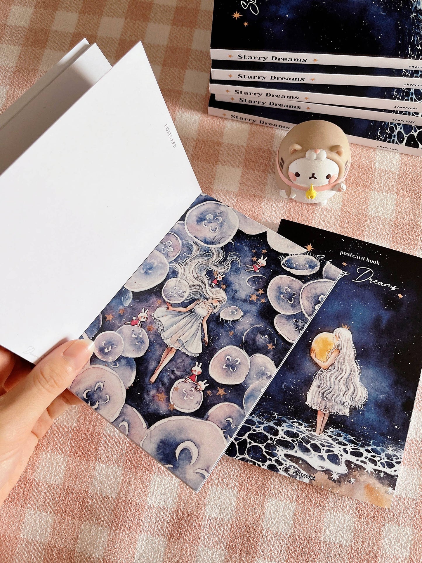 Cherry Rabbit - Postcard Book - Starry Dreams