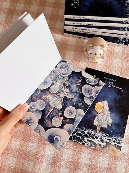 Cherry Rabbit - Postcard Book - Starry Dreams