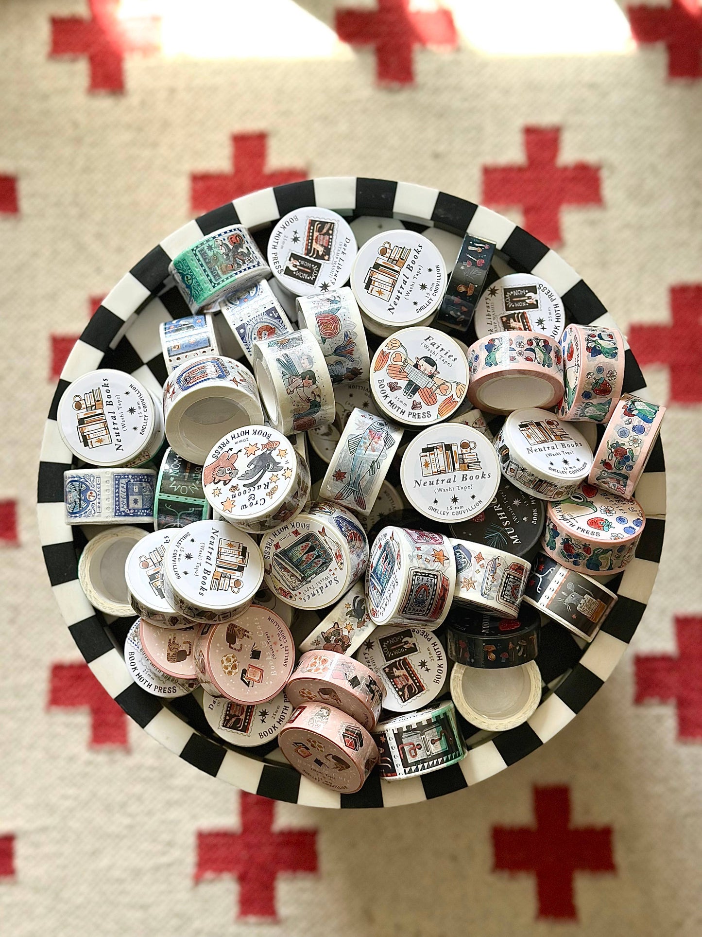 Book Moth Press - Washi Tape - Mushrooms in Autumn