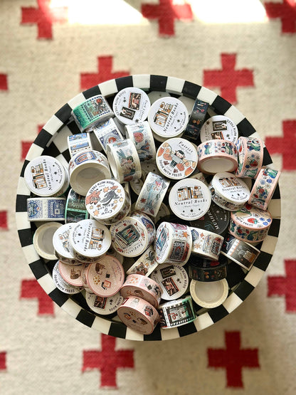 Book Moth Press - Washi Tape - Mushrooms in Autumn