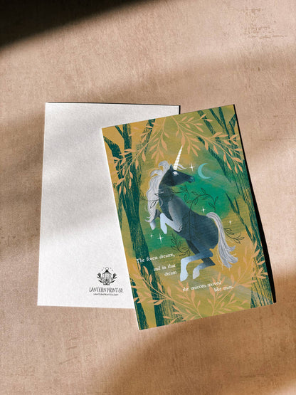 Lantern Print Co. - Postcard - Unicorn Dreams