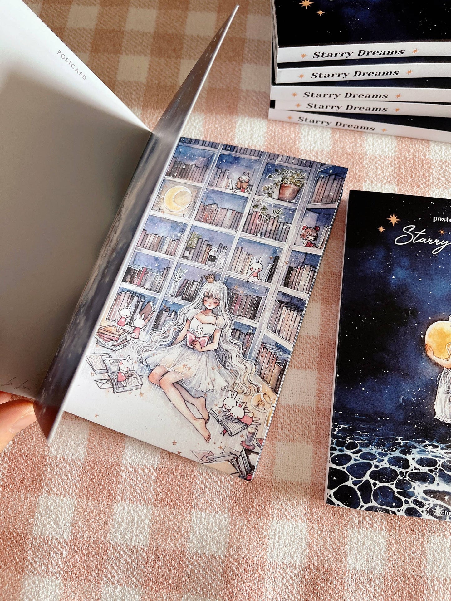 Cherry Rabbit - Postcard Book - Starry Dreams
