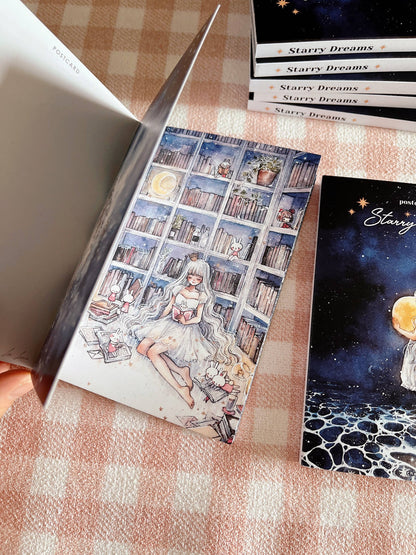 Cherry Rabbit - Postcard Book - Starry Dreams