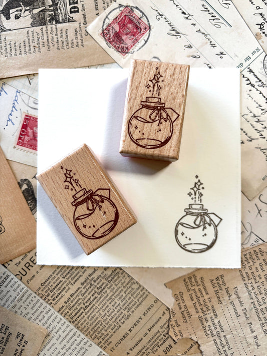 The Creeping Moon - Rubber Stamp - Potion Ink Bottle