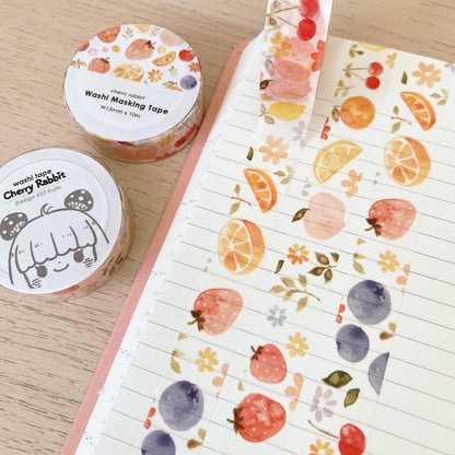 Cherry Rabbit - Fruits Washi Tape