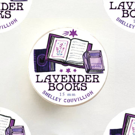 Book Moth Press - Washi Tape - Lavender Books
