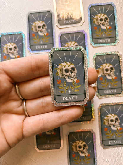 Lantern Print Co. - Holographic Sticker - Death Tarot Card