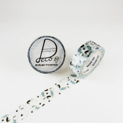 Round Top - Washi Tape - Hirano Toshiyuki - Jumping Cat