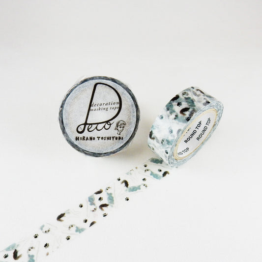 Round Top - Washi Tape - Hirano Toshiyuki - Jumping Cat