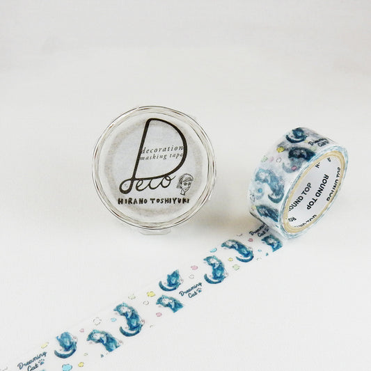 Round Top - Washi Tape - Hirano Toshiyuki - Jumping Cat