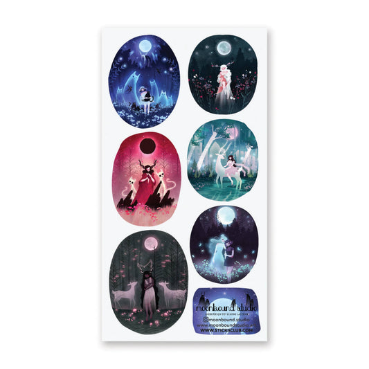STICKII - Sticker sheet - Moonbound Studio - Friends of the Forest