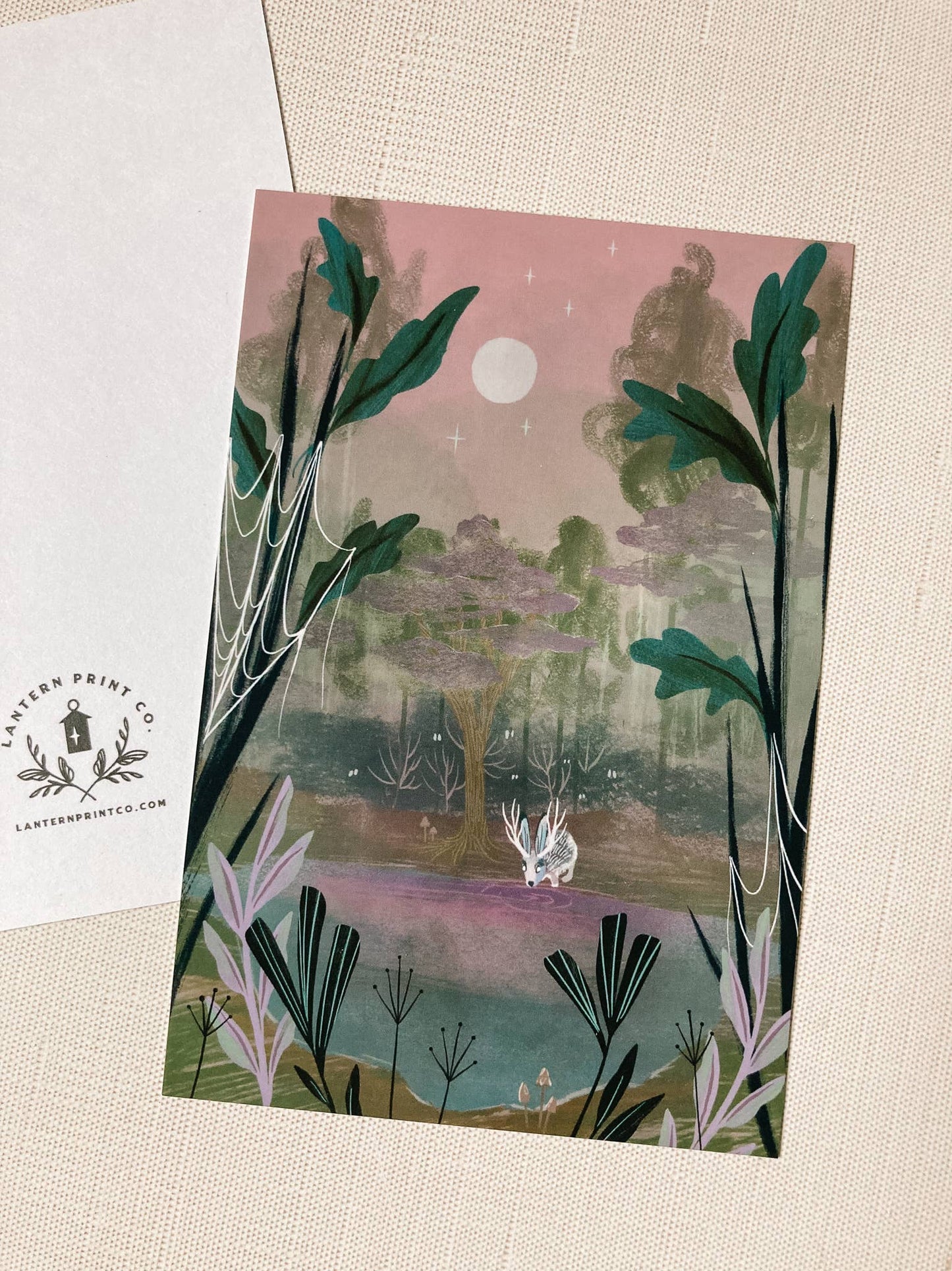 Lantern Print Co. - Postcard - Haunted Forest