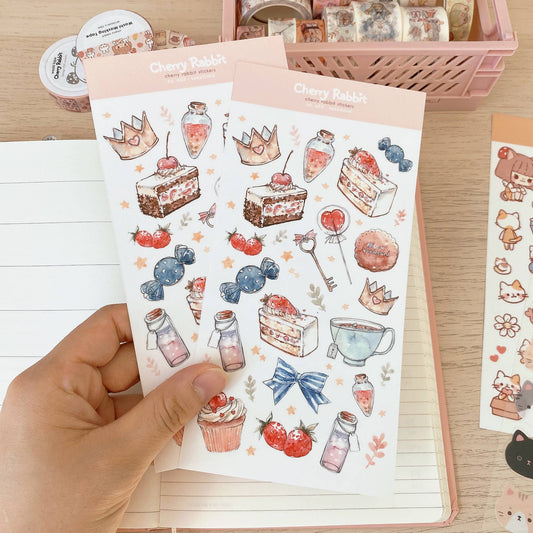 Cherry Rabbit - Sweetland Sticker Sheet no.053