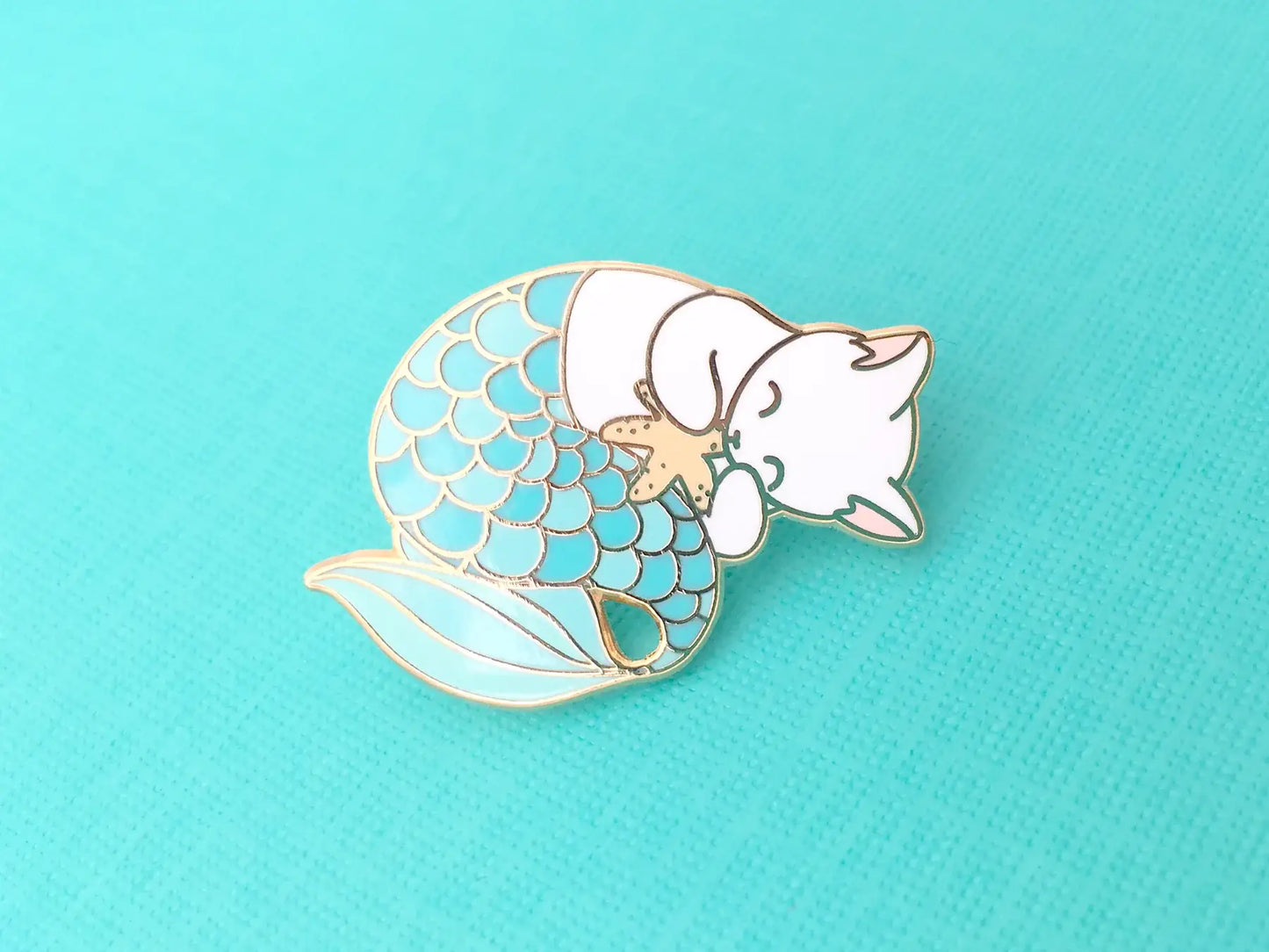 Shoal - Enamel Pin - Blue Purrmaid