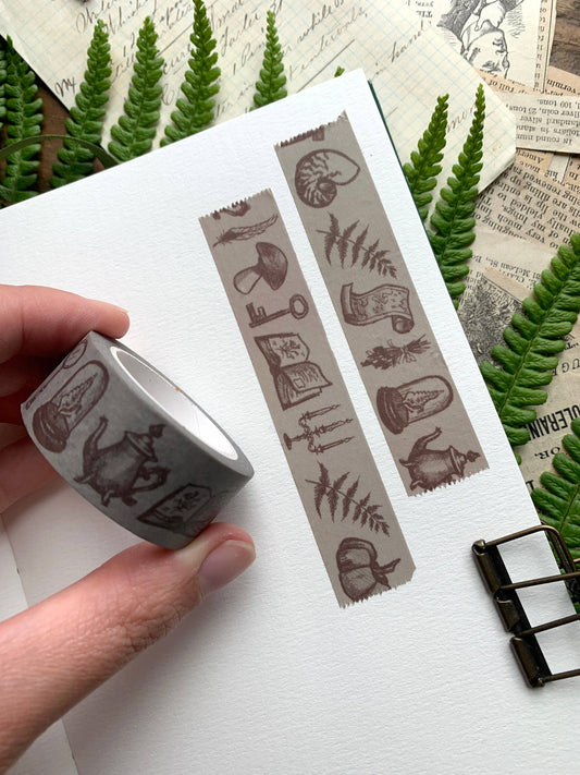 The Creeping Moon - Washi Tape - Vintage Sketches