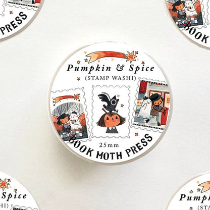 Book Moth Press - Stamp Washi Tape - Pumpkin and Spice