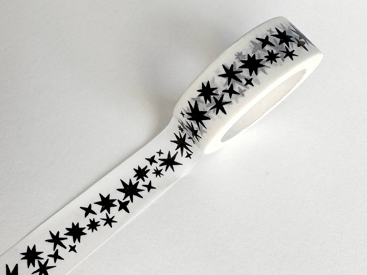 Book Moth Press - Washi Tape - Black and White Stars