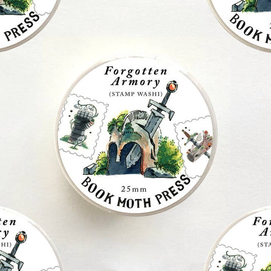 Book Moth Press - Washi Tape - Forgotten Armory Stamp