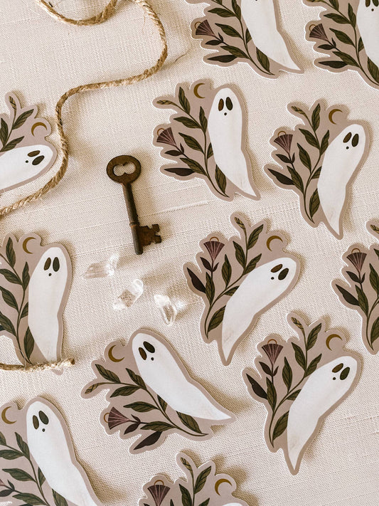 Lantern Print Co. - Vinyl Sticker - Ghost Moonflower