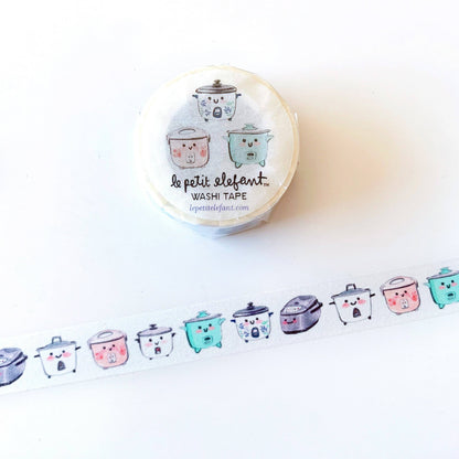 Le Petit Elefant - Washi Tape - Vintage Rice Cooker
