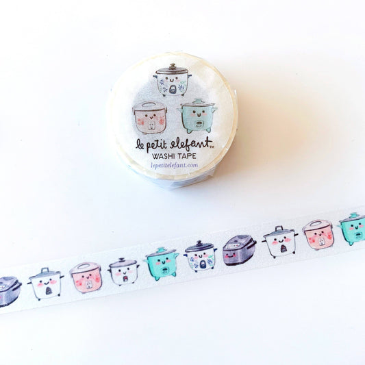 Le Petit Elefant - Washi Tape - Vintage Rice Cooker
