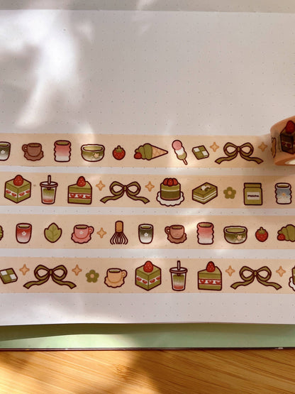 Cherry Rabbit - Washi Tape - Matcha Love